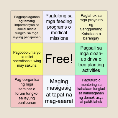 BINGO Card