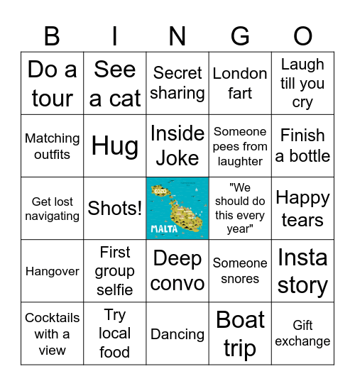 Girls Trip Bingo Card