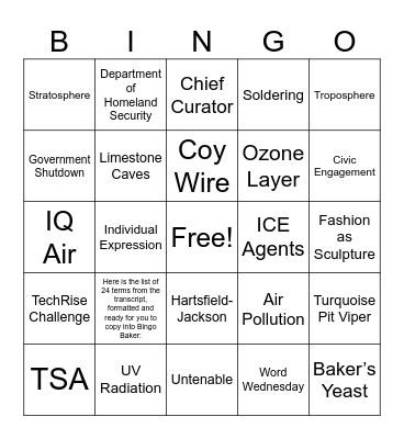 CNN 10 3/25/26 Bingo Card