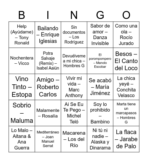 JESUS EN EL HUERTO DE LOS OLIVOS Bingo Card