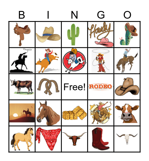 Are You Ready for the Rodeo? Bingo Card