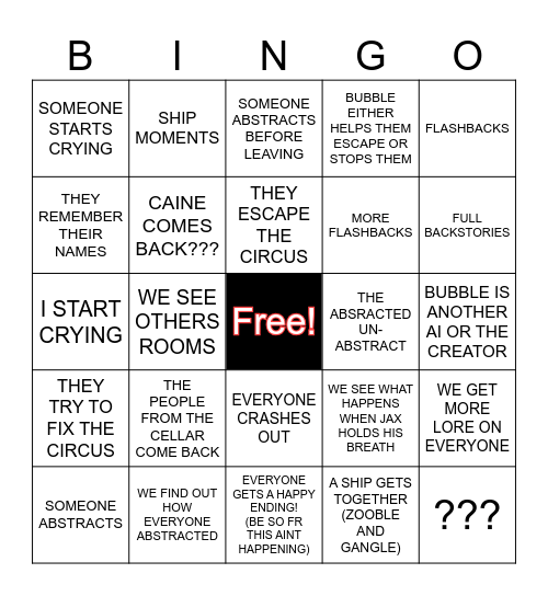 TADC BINGO BOARD Bingo Card