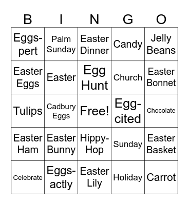EASTER BINGO Card