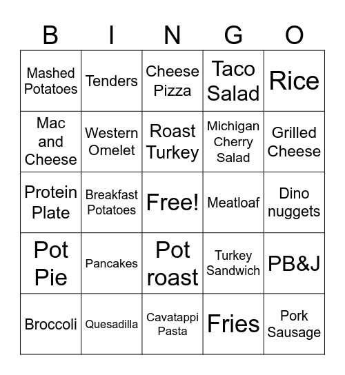 STARTER Bingo Card