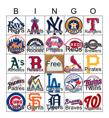 BASEBALL Bingo Card