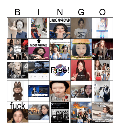 B-B-B-BINGOOO!!! Bingo Card