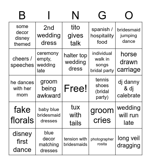 Messy Bingo Card