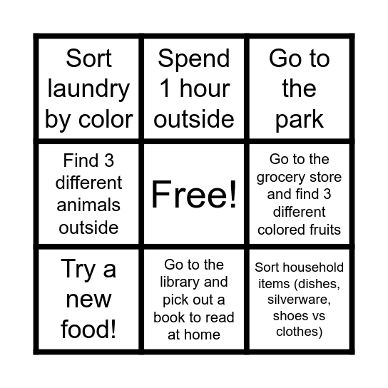 Spring Break Bingo(: Bingo Card