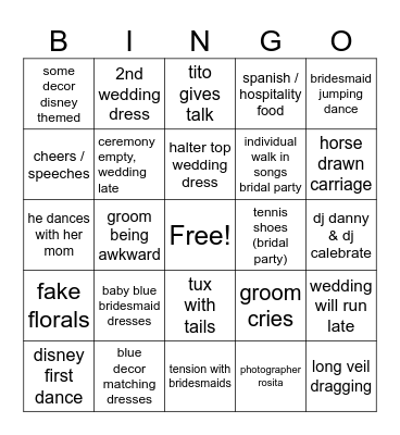 Messy Bingo Card