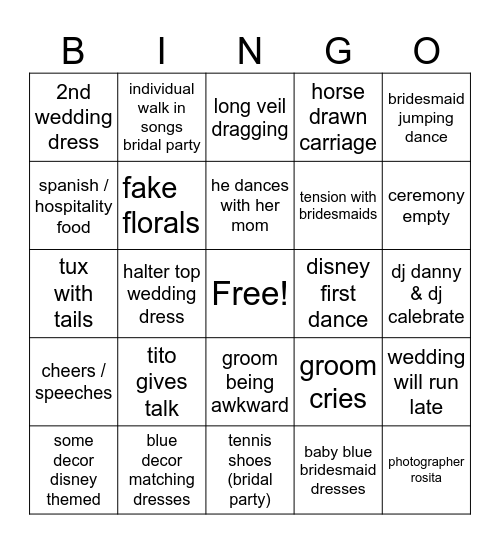 Messy Bingo Card