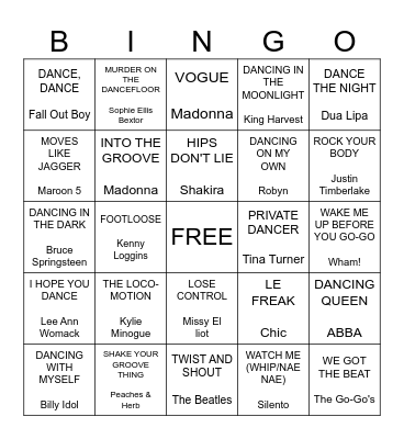 Two left feet? More like two left laughs Bingo Card
