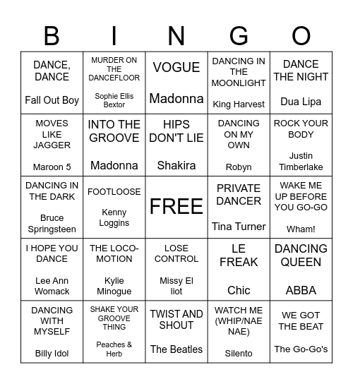 Two left feet? More like two left laughs Bingo Card