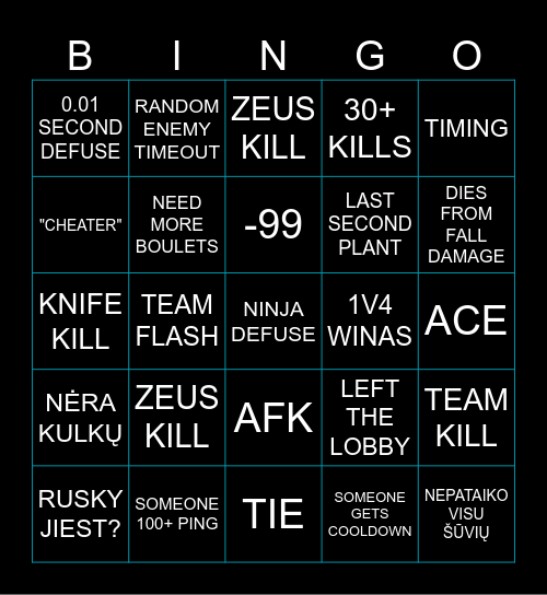 CS2 BINGO Card