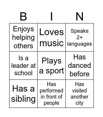 SPF X RSC Bingo Card