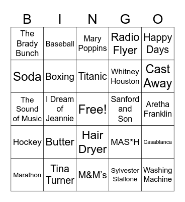 TRIVIA BINGO Card
