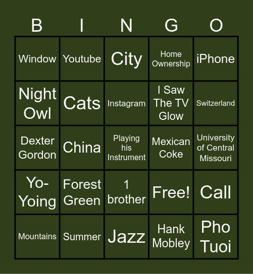 Happy Birthday Jameson! Bingo Card