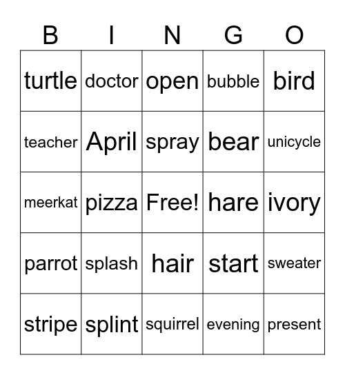 week 4 bingo upper Bingo Card