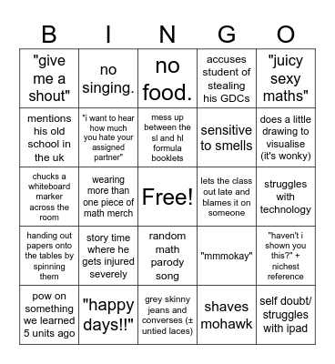 francis bell Bingo Card