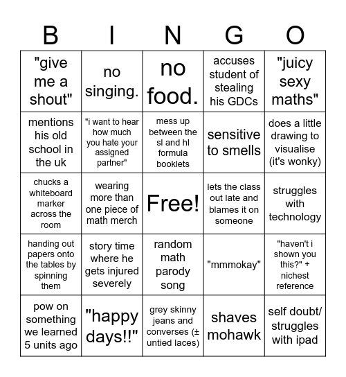 francis bell Bingo Card