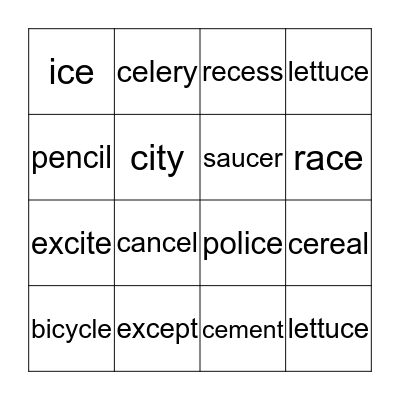 Bingo Card