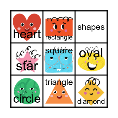 Jnr. 1-1 lesson 4 Geometry Bingo Card