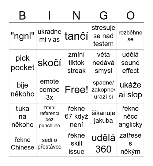 hübler bingo v0.3 Bingo Card