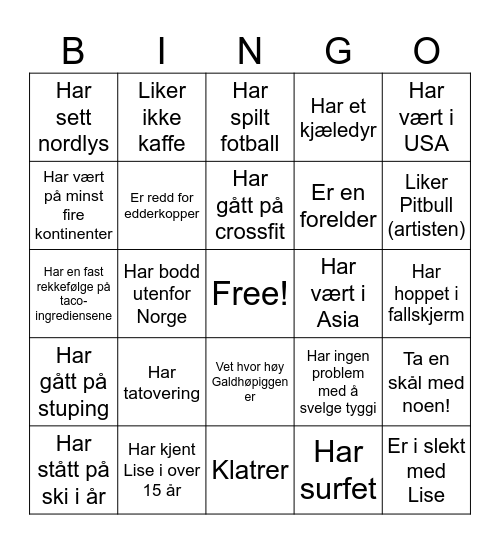 Finn-noen-som bingo Card