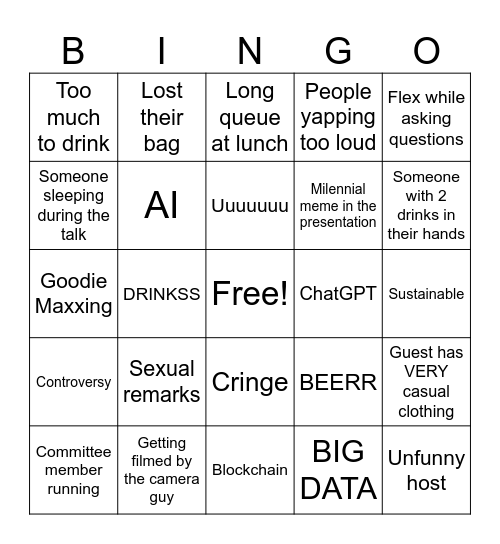 Exec(ut) Bingo Card