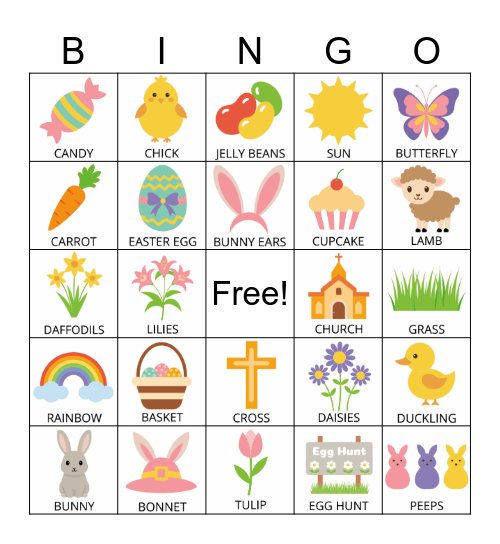 Easter Bingo! Bingo Card