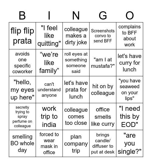 2026 Bingo Card