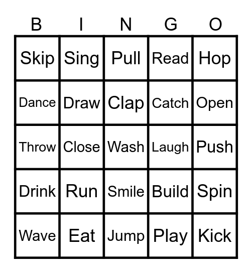 Pictionary Bingo Card