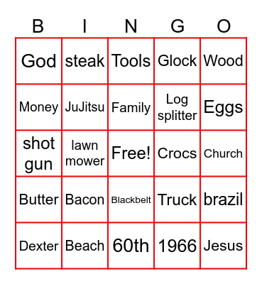 All about John Bingo Card