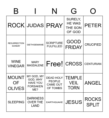 EASTER... BREAKING NEWS Bingo Card