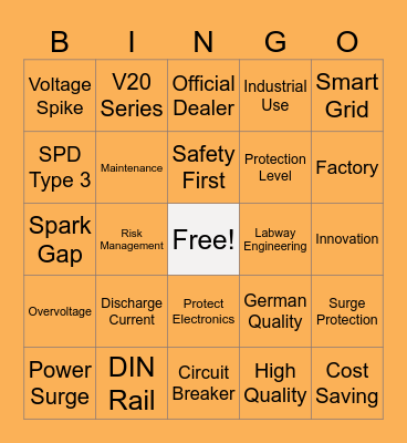 OBO DINING NETWORK Bingo Card