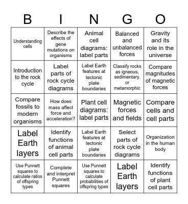 IXL Bingo Card Bingo Card