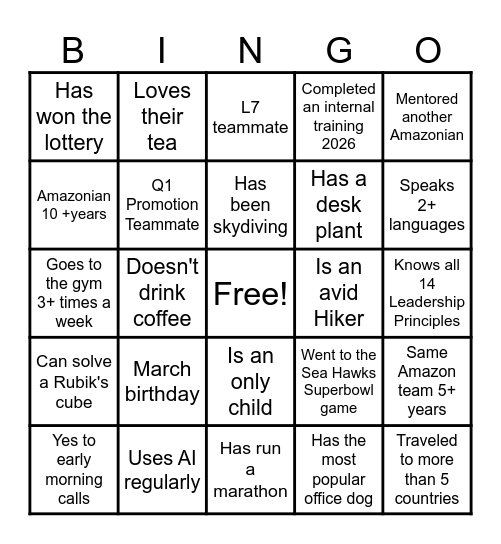 AE Org Connect Hours Bingo Card