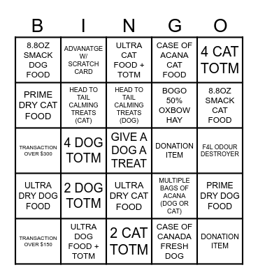 SENIORS DAY BINGO Card