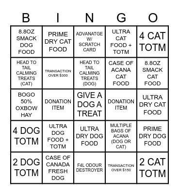 SENIORS DAY BINGO Card