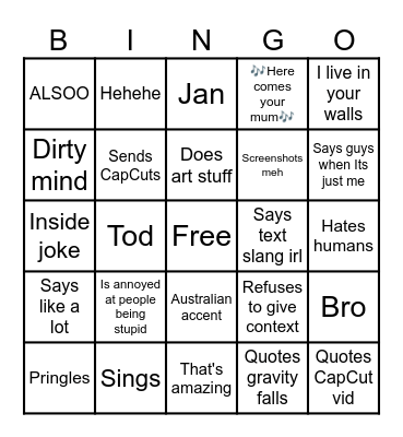 Indy will do... Bingo Card