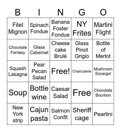 Funky  Bingo Card