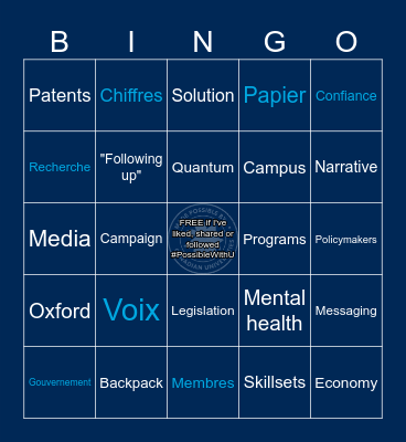 STRATEGIC PLAN Bingo Card