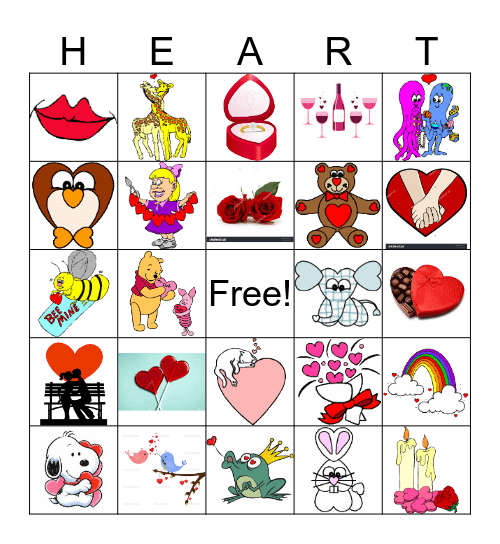 Valentine's Day Bingo Card