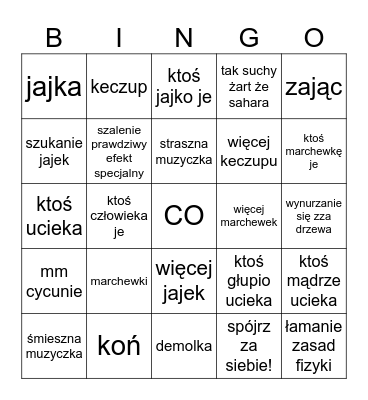 Beaster Day Bingo Card