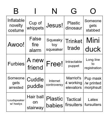 FWA 2026 Bingo Card