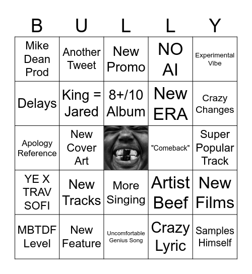 BULLY BINGO Card