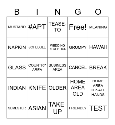 SN Sections 8.9, 8.10, 8.11, 9.1 (#1 - 42) Bingo Card