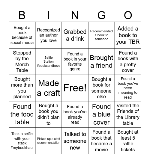 Bookish Bingo Card