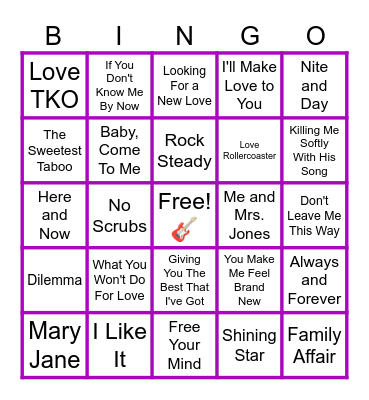 MUSIC BINGO at the Ann Arbor Eagles! 🎤🎷R&B Roots and Blooms! 🎵🎶 Bingo Card