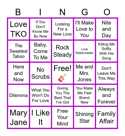 MUSIC BINGO at the Ann Arbor Eagles! 🎤🎷R&B Roots and Blooms! 🎵🎶 Bingo Card