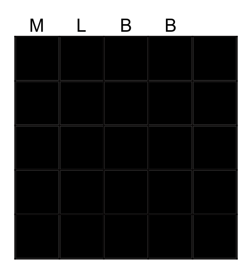BINGO MLBB Bingo Card
